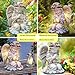 Choies Solar Angel Garden Statue Outdoor Decor,Praying Angel Sculpture for Outside,Home,Patio,Yard,Cemetery,Perfect Birthday or Valentines Day Gifts for Women,Mom