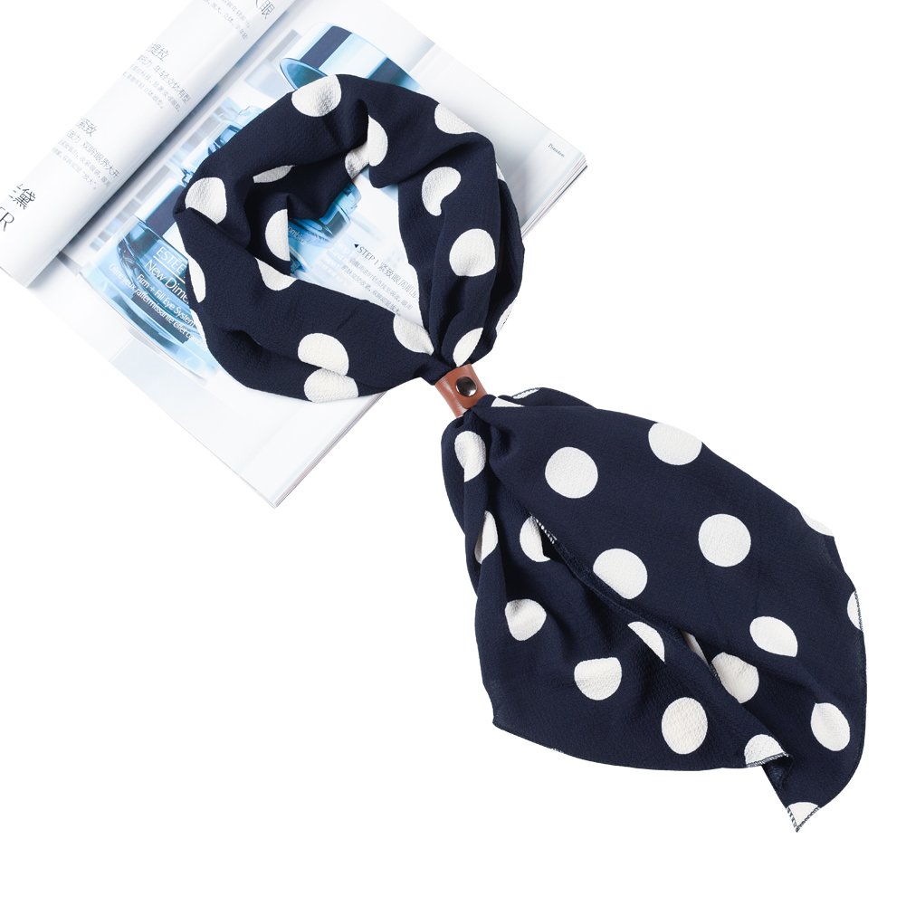 womens lightweight soft silk head scarves Print neckerchief Infinity scarf