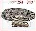 DOLUNTO Industrial Transmission Chain 1/4in-03C 04C 25H Chain 05B 25 Chain (Size : 05B 0.5m)