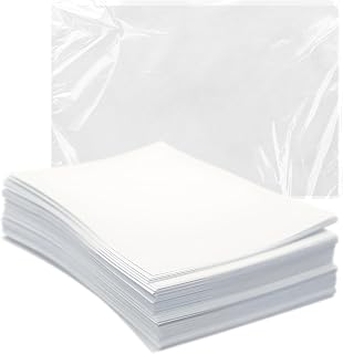 Iconikal 130-Sheet Gift Wrap Tissue Paper 20x14-Inch White Premium for Crafts Gift Baskets Floral Arrangements Art Projects Party Decor Bulk Pack