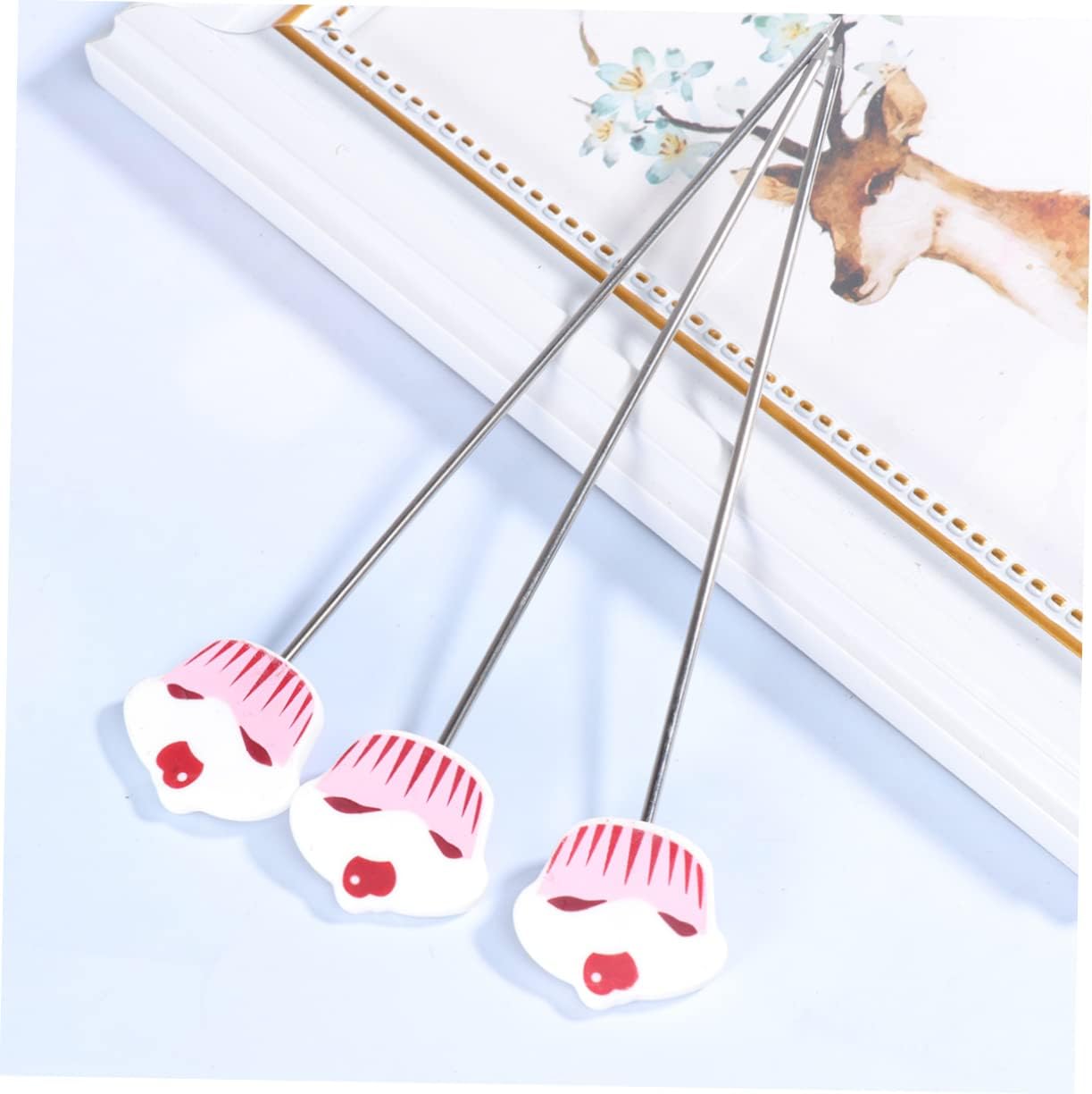 3pcs Cake Test Pin Baking Tester Cake Testing Needle Cake Probe Steel Needles Icing Cake Skewer Cake Making Tools For Cooking Cake Taster Shaped Bakers Cooking Bread Tool