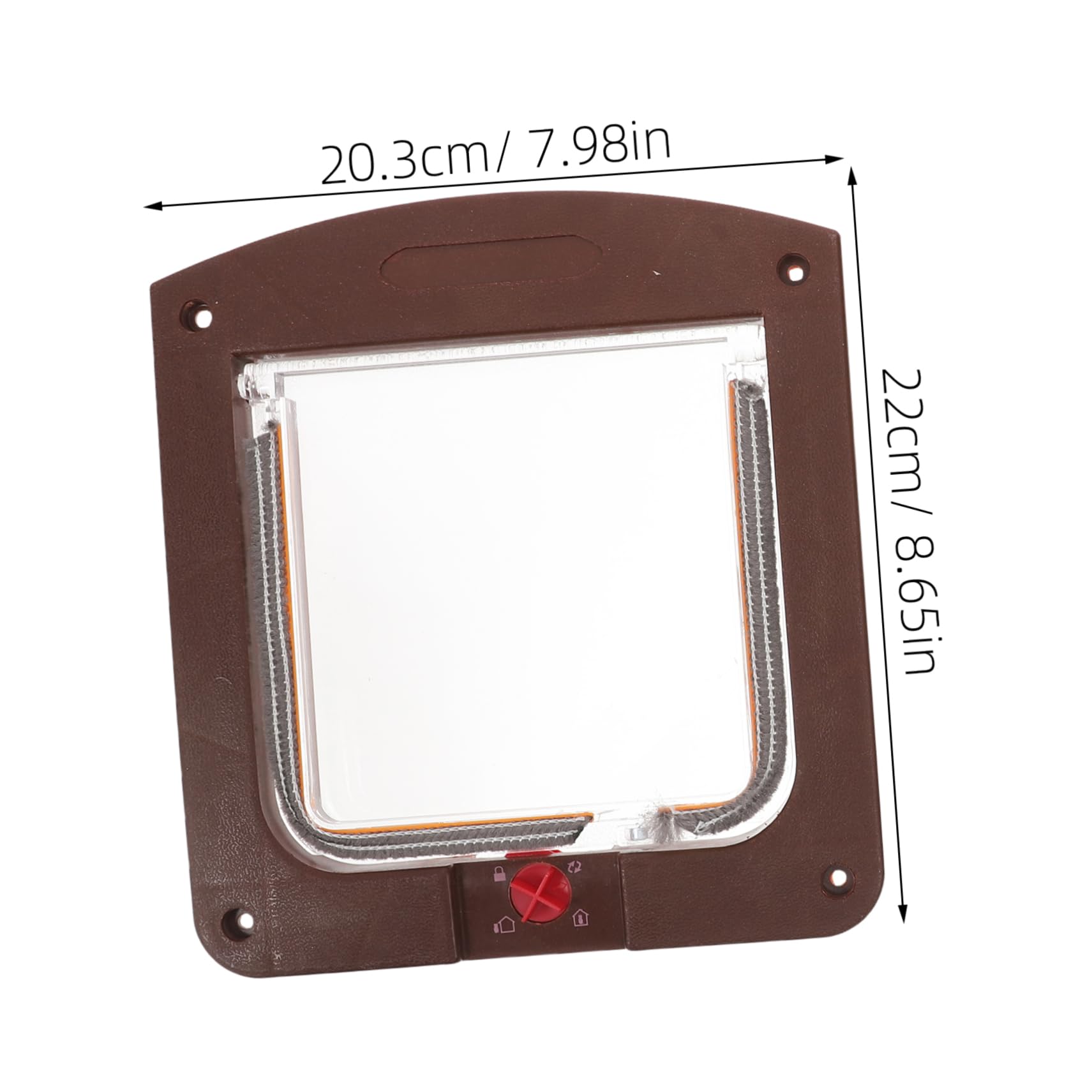 Mikikit Pet Door for Cats Versatile Flap Door for Windows and Walls Stylish Interior Accessory Locking System Material for Easy Installation