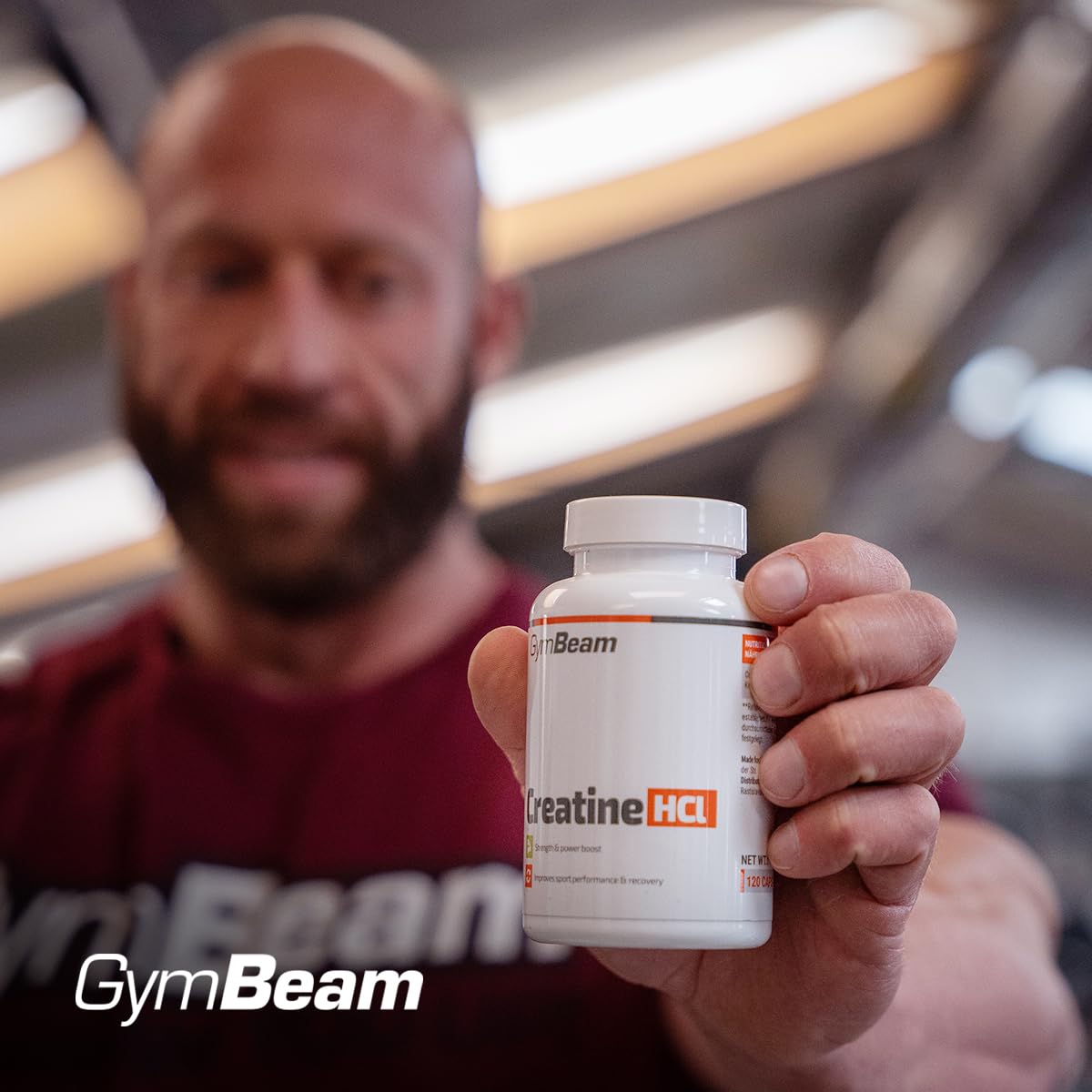 GymBeam Creatina Capsule HCL, Creatina Cloridrato, Eccellente Praticitá, Aumenta Le Prestazioni Fisiche, Adatta per Atleti di Forza e Resistenza, Migliora Prestazioni Sportive, Formato in Capsula