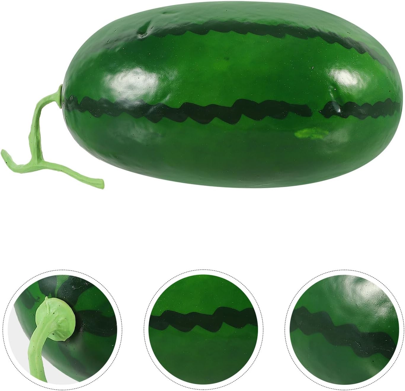 Lifelike Watermelon Model Artificial Fruit Decoration Realistic Fruit Prop for Seasonal Party Photography