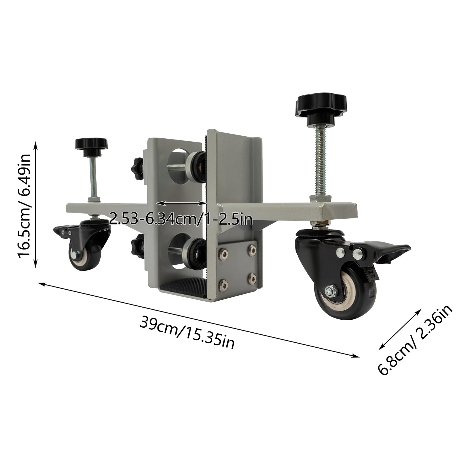 2 Pieces Door Installation Tool, Installation Tool for Doors 1-2.5in Thick, 1000 pounds Door Installation Tool Kit with 4 pressure plate holders, Iron Silver