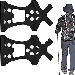 Chuteiras de tração para caminhada,Crampon Traction Cleats | Punhos de neve no com 8 pontas para pesca no,Grampos de tração para calçados para escalada de inverno, pesca e montanhismo