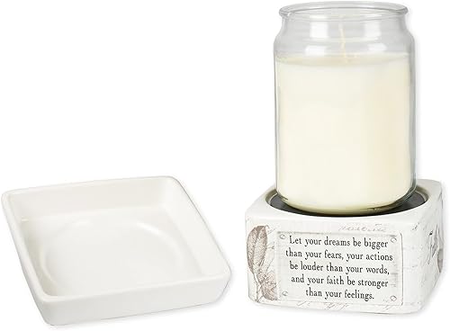 Miniatura 4 de Elanze Designs Faith Stronger Serenity Prayer Electric 2 en 1 - Calentadores de aceite de cera y velas