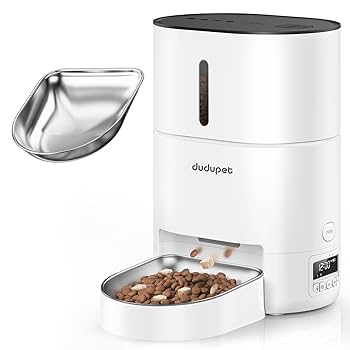 Amazon | DUDUPET DU4L-KA 自動給餌器 猫 タイマー機能 音声録音