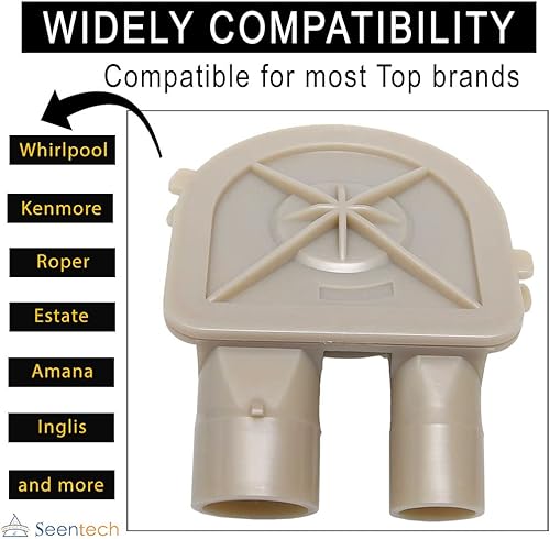 Miniatura 3 de 3363394 Bomba de drenaje de lavadora de Seentech - Compatible con Whirlpool, Kenmore Washers - Reemplaza 3352493,3352492, AP6008107, 3363394, 21024,