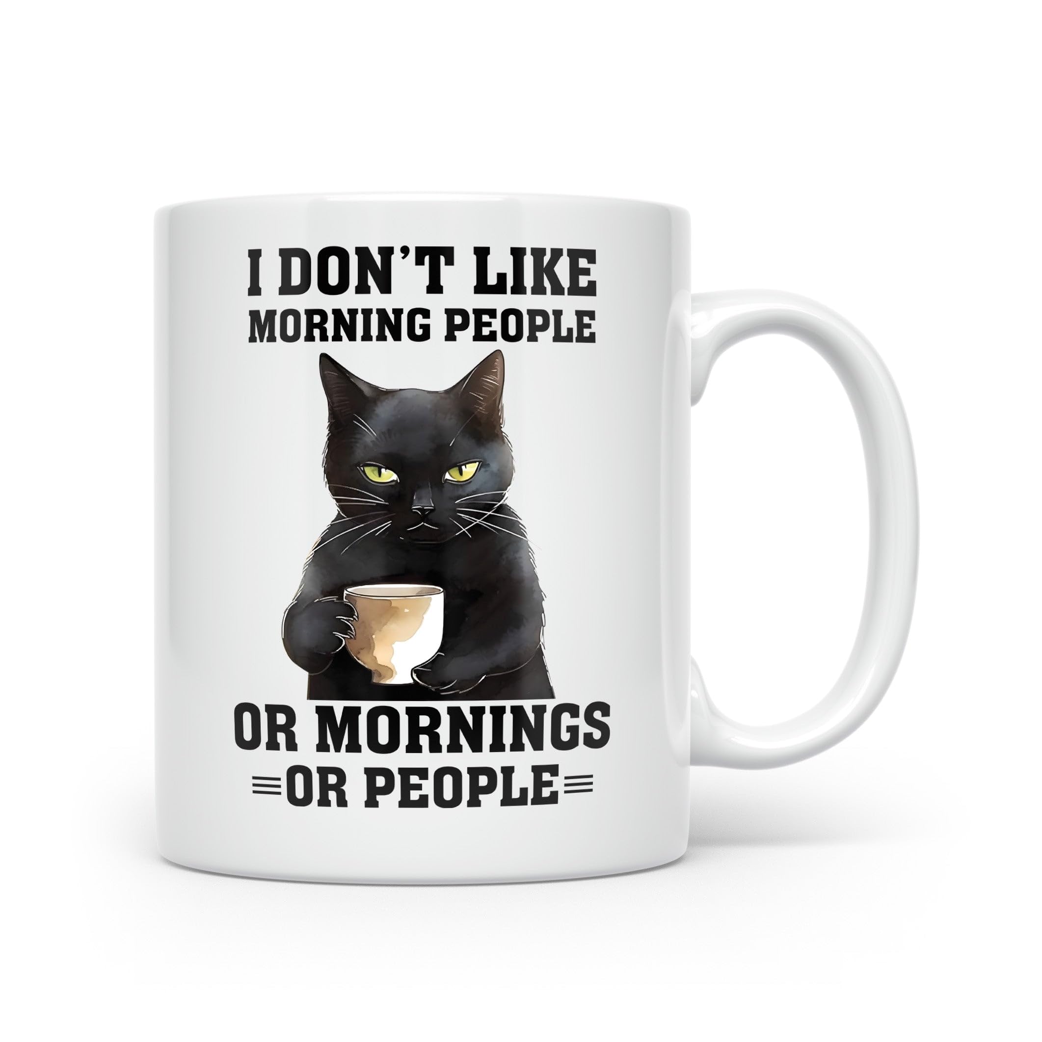Anonymous Gifting Hilariously Sarcastic Cat Mugs to Start Your Day with a Purr and a Chuckle - Morning People