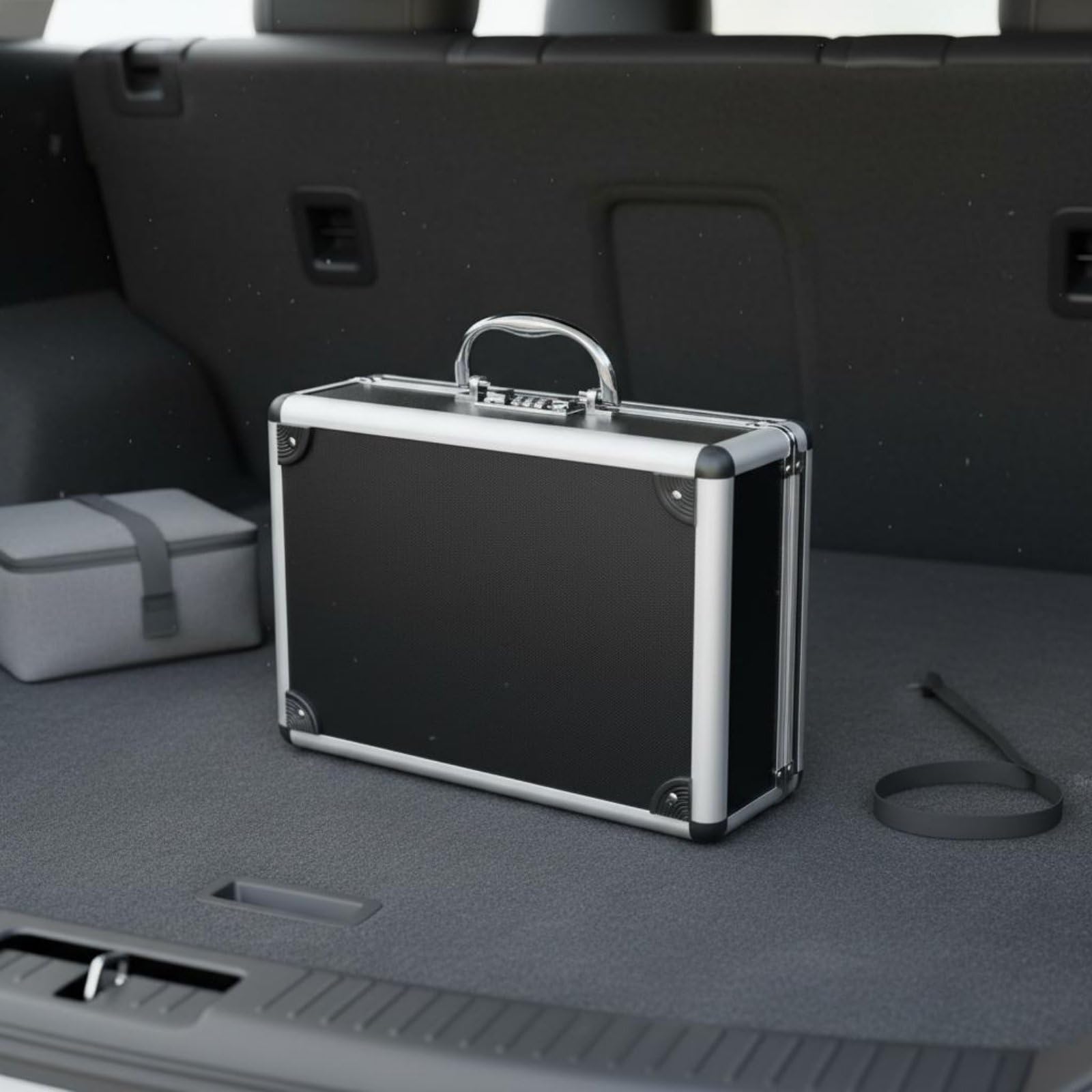 Valigetta con Serratura Password Valigetta Porta Attrezzi Borsa Portadocumenti Valigia Porta Strumenti Alluminio Resistente Case Bloccabile Manico