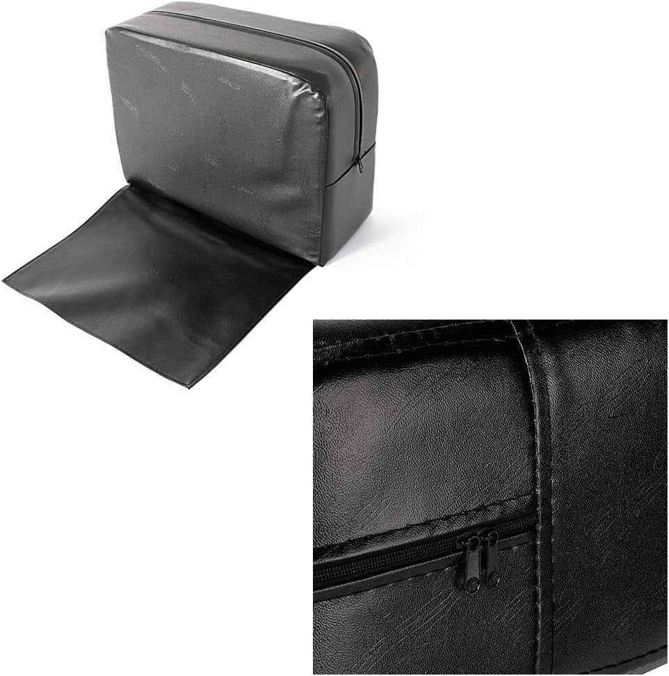 Portable Black Leather Child Booster Seat Cushion for Salon Barber Beauty Spa Equipment Styling