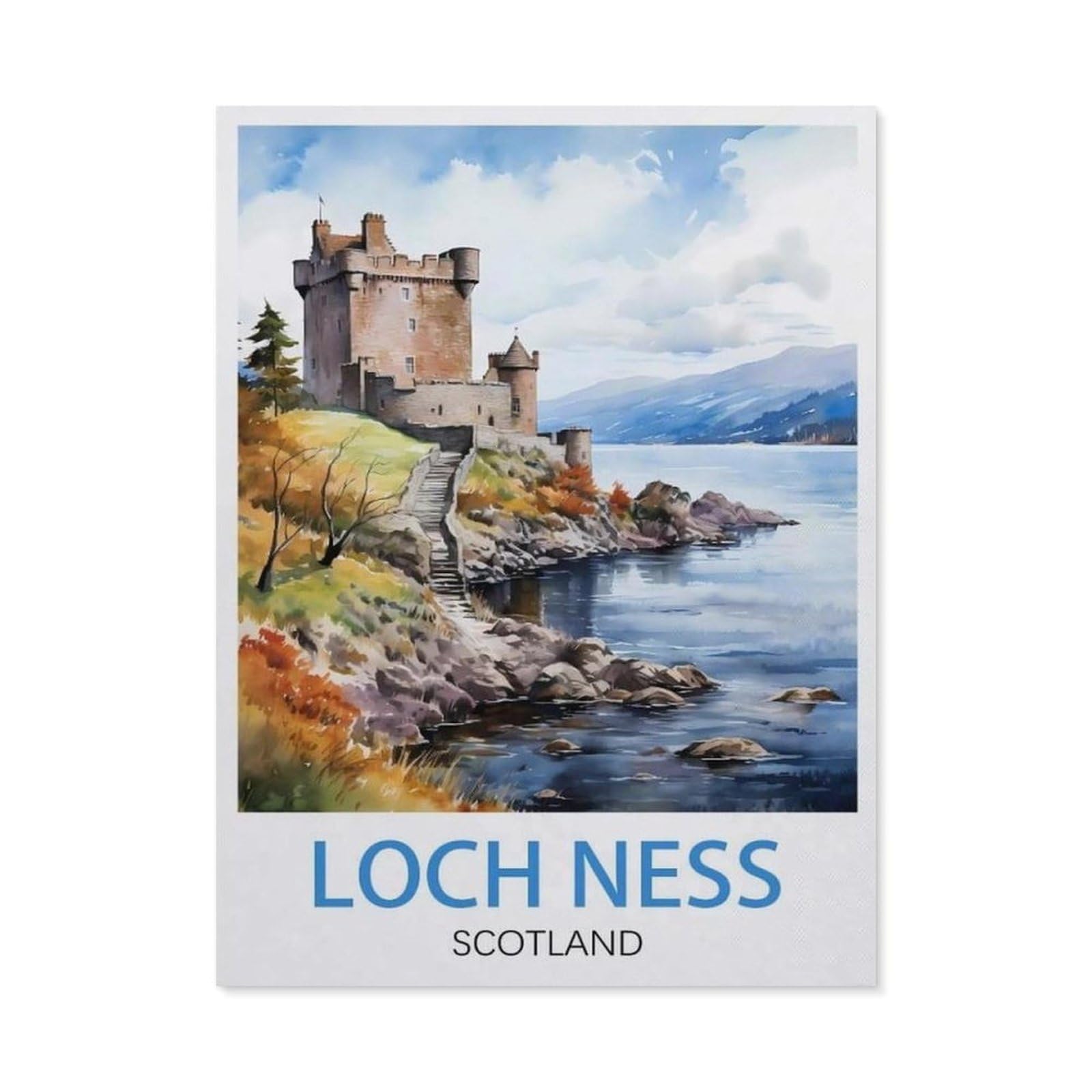 Metal Signs，Loch Ness Scotland(30x40cm）