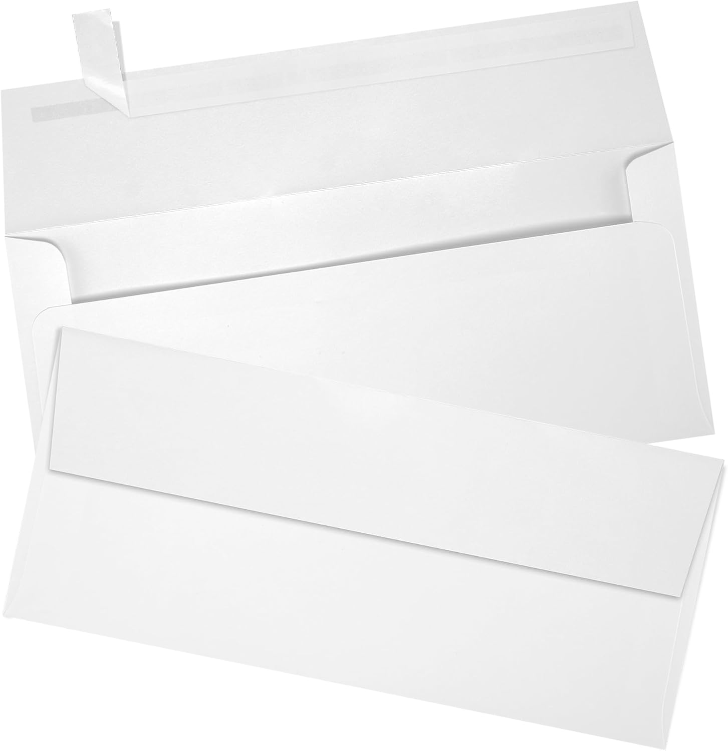 LUXPaper #9 Slimline Invitation Envelopes | Peel & Press | 3 7/8 x 8 7/8 | Bright White | 80lb. Text | 500 Qty