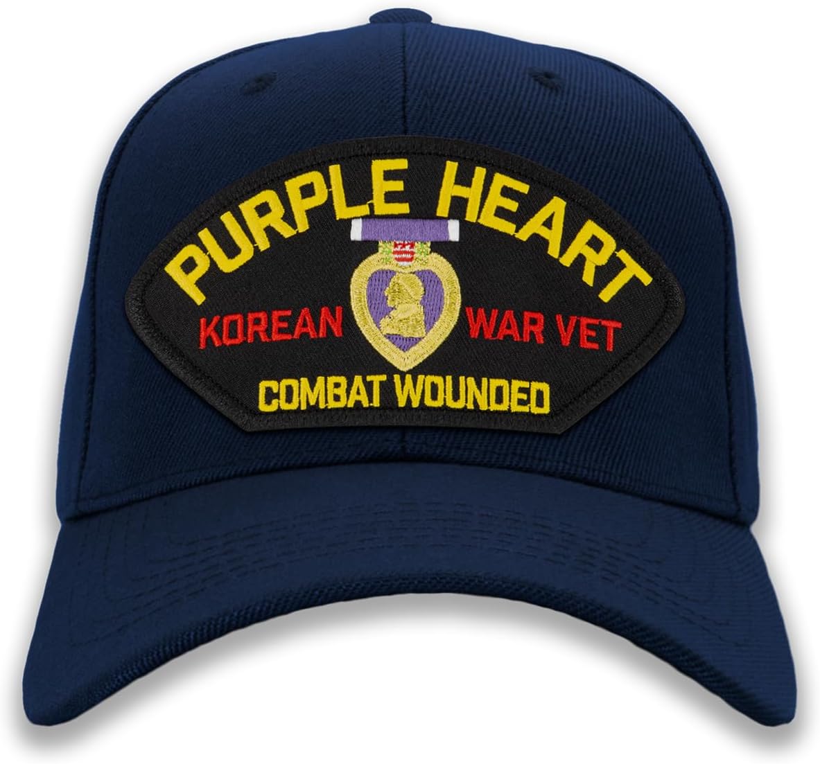 Purple Heart - Korean War Veteran Combat Wounded Ball Cap or Trucker Hat
