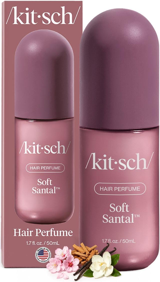 Kitsch Hair Perfume for Women – Hair Spray & Body Mist – Soft Santal, 50mL | Clean, Deodo…