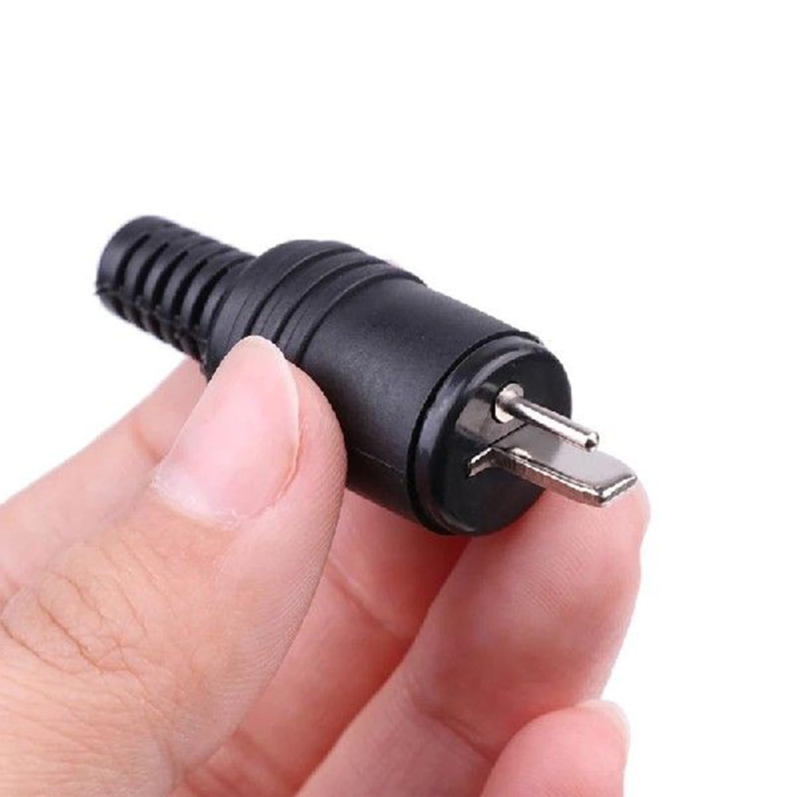 CubePlug Lot de 2 fiches de câble Hi-Fi mâles DIN à 2 broches avec bornes à vis sécurisées pour une intégrité du signal de qualité audiophile et une connectivité fiable [AV08]