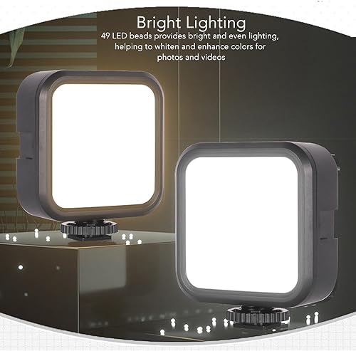 Miniatura 2 de Luz de relleno LED con orificio de tornillo de 14 pulgadas, luz de relleno de cámara portátil, luces LED de fotografía en cámara, luces de video LED