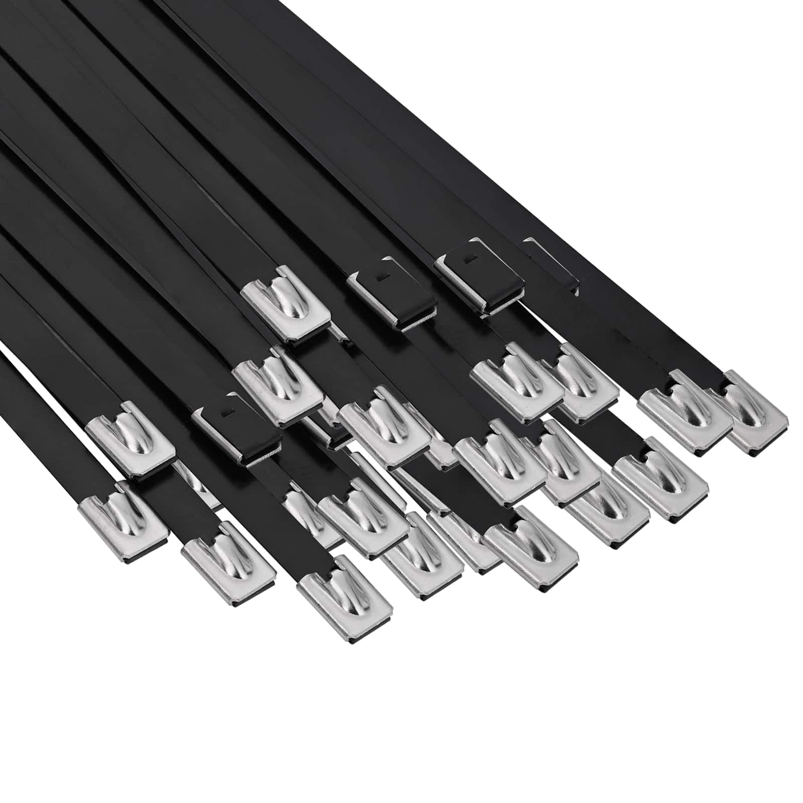 vidaXL Atadura de Cables 250 uds. 7,9 x 500 mm Negro