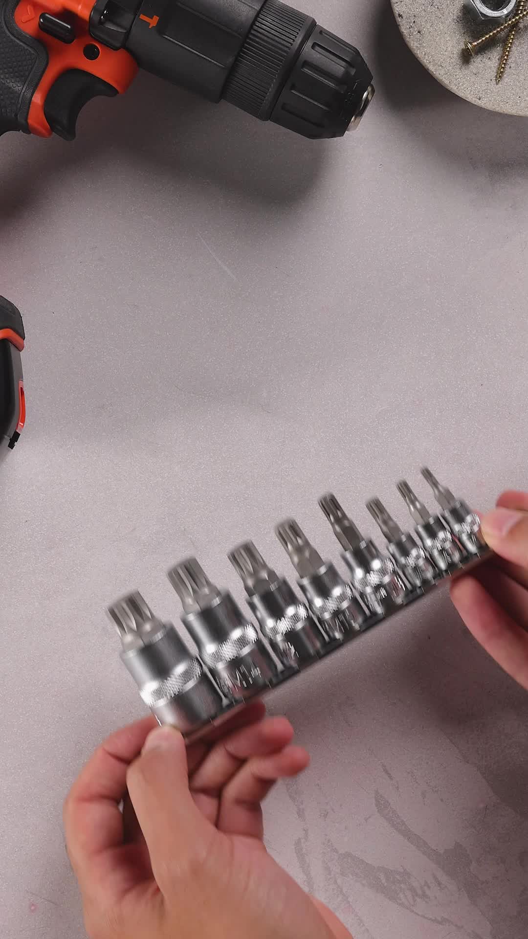 BGS 5105 | Bit-Einsatz-Satz | 8-tlg. | Innenvielzahn (für XZN