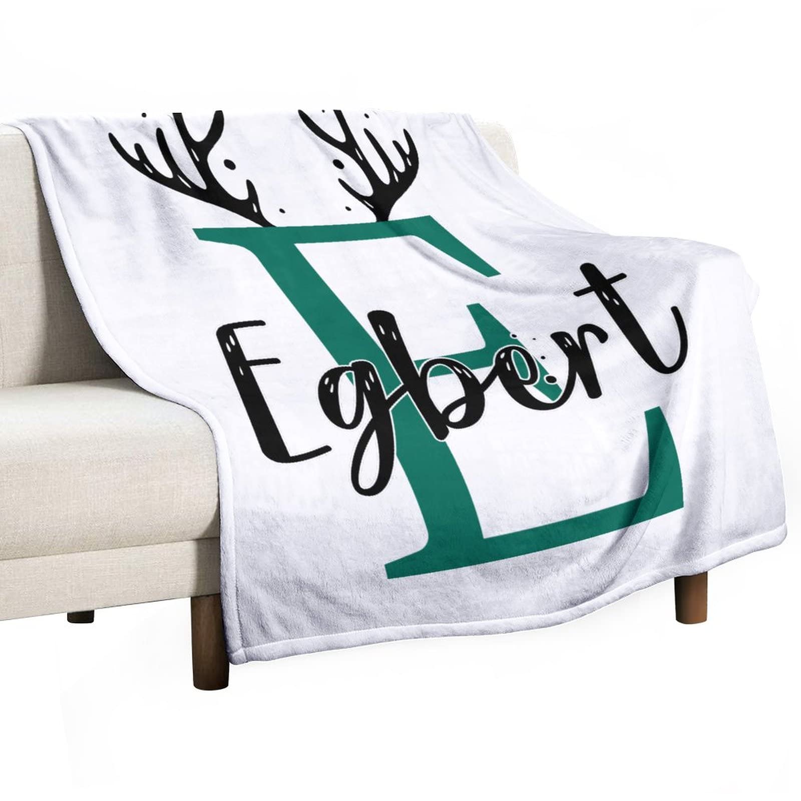 Couverture chaude et douce en flanelle initiale E pour ne plus jamais avoir froid au lit