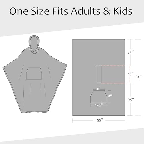 Miniatura 6 de Tirrinia Buffalo - Manta de poncho con capucha a cuadros, forro polar con capucha y bolsillo, cálida y acogedora suave para adultos, mujeres,