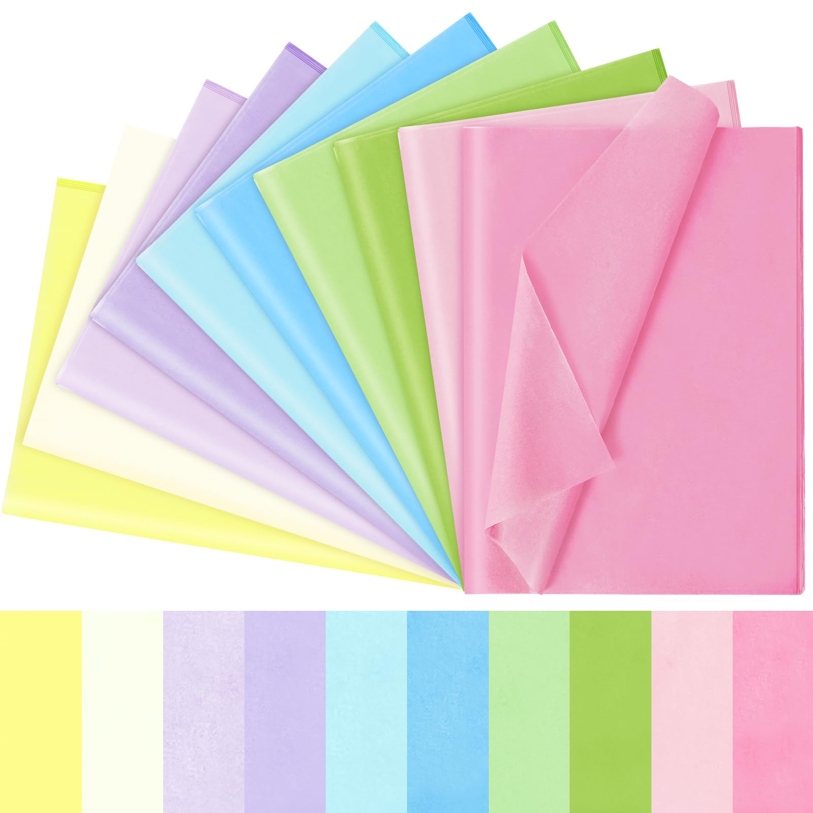 120 Sheets 14 x 20 Inch Pastel Tissue Paper for Gift Bag Wrapping
