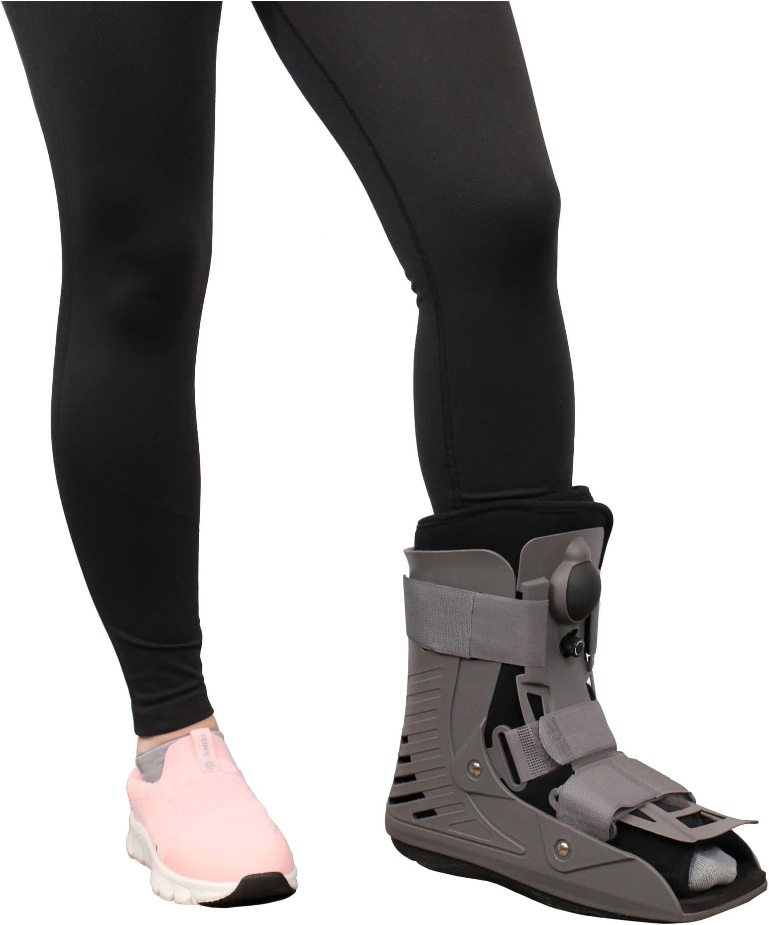 Short Full Shell Walking Boot for Post Surgery, Ankle Strains, Ankle Sprains, Fractures, Soft Tissue Injury, Foot & Ankle Air Cast Orthopedic Walker by Brace Direct