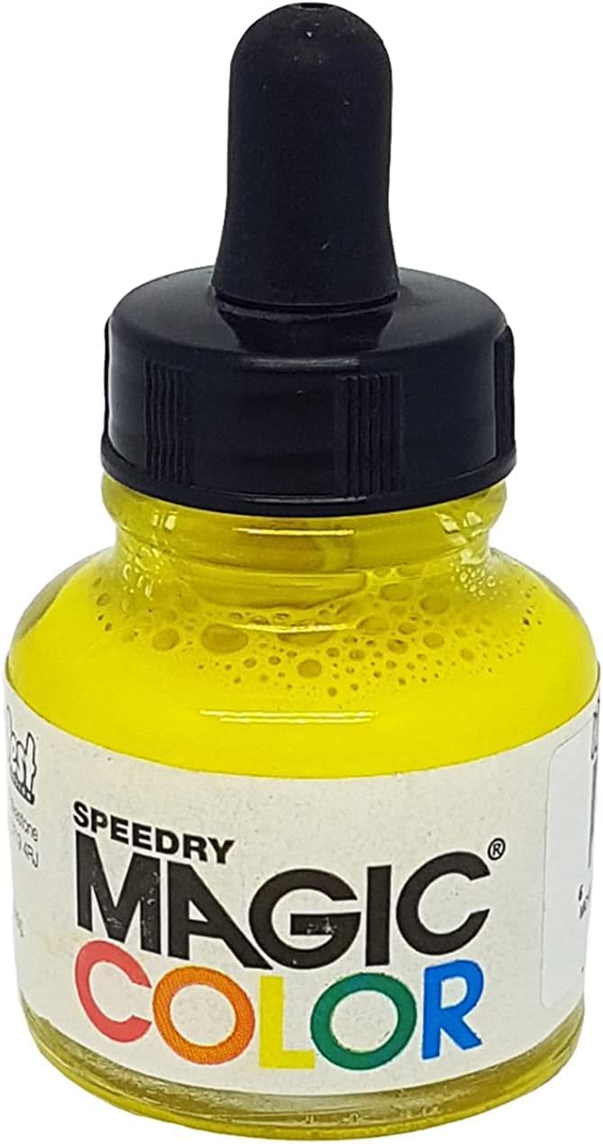 Magic Color MC100 28ml Liquid Acrylic Ink, Astral Yellow