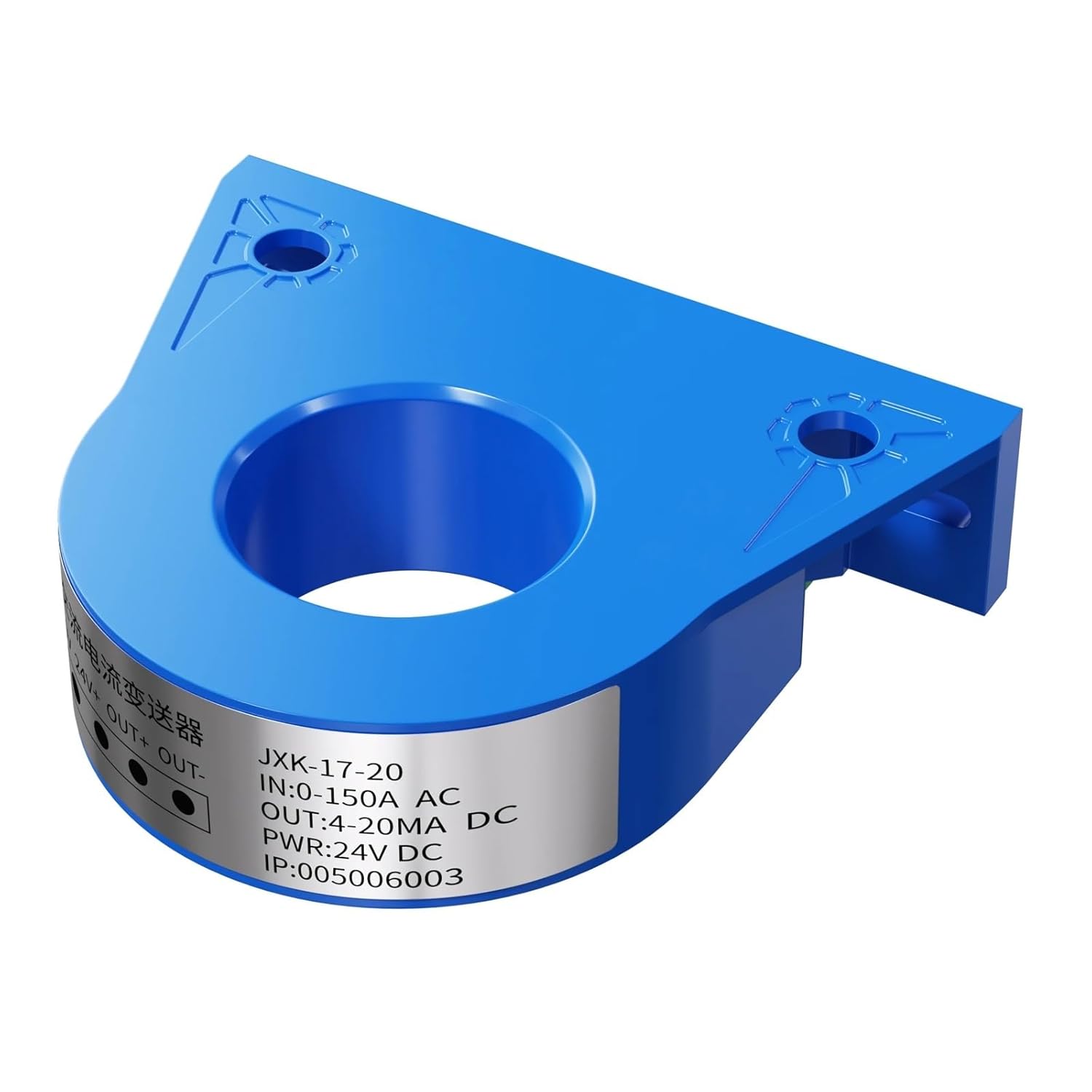 Hall Effect Current Sensor 0-5V AC CT 1000A Split Core Transmitter DC Transducer 1Pcs(AC 0-100A,20mm Hole)
