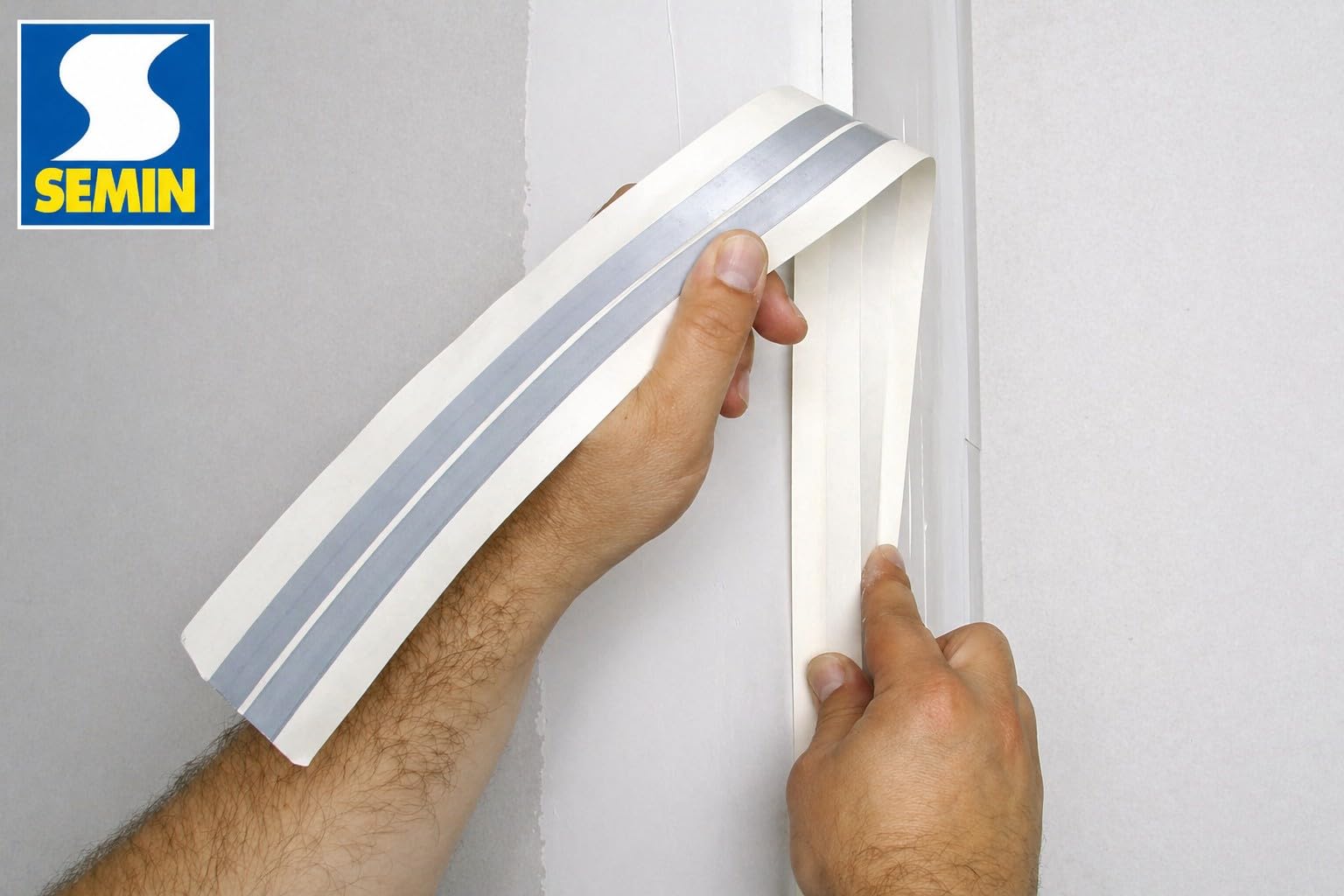 Semin Bande Armée Angle Placo 30 m – Renfort Angles Sortants Plaques de Plâtre – Papier & Acier – Finition Invisible – Bande à Joint Professionnelle