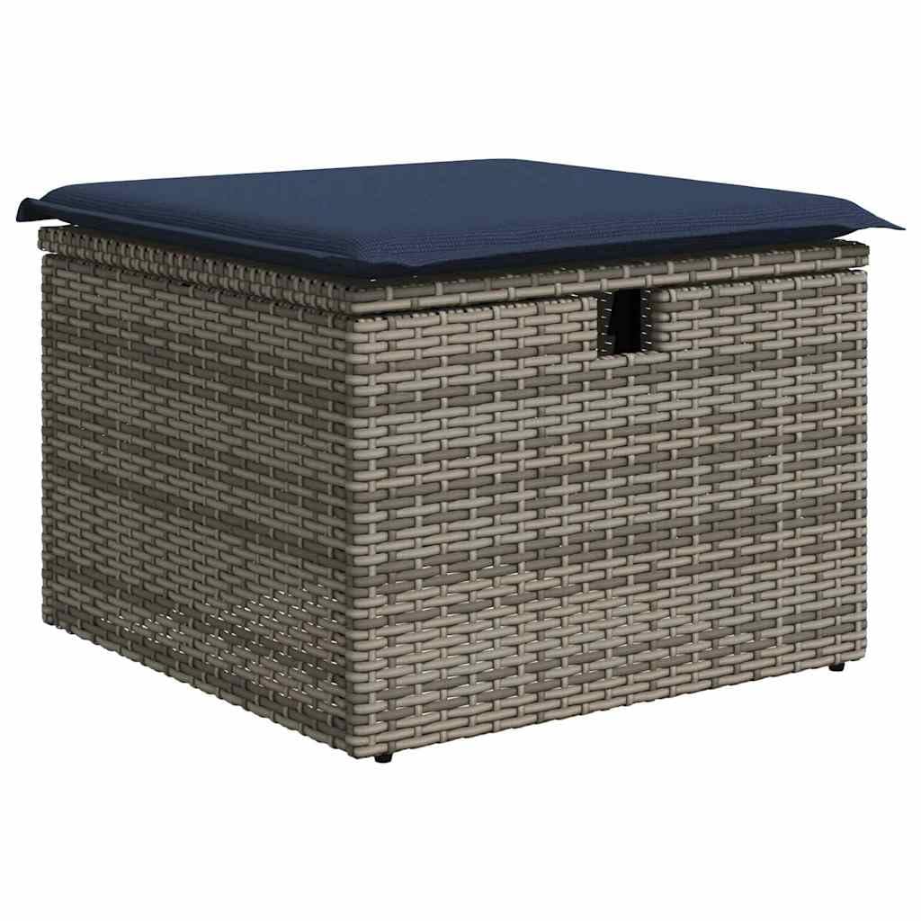 Set Divani da Giardino Modulare 6 Pezzi in Poly Rattan con Cuscini | Arredo modulare da esterno per terrazzo e patio, resistente ai raggi UV con borse integrate per riporre oggetti con cura.