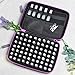 Essential Oil Carrying Organizer Storage Case for 70 Roller Bottles 5/10/15/20ml Small bottles with Free Writable Labels Opener Holds Purple-13.2