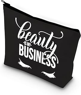 Beauty Is My Business Cosmetic Bag For Lash Girl Lash Boss Eyelashes Artist Zipper Pouch For Beautician Beauty Artist Hairdresser Cosmetology Graduation Gift (beauty my business bl)