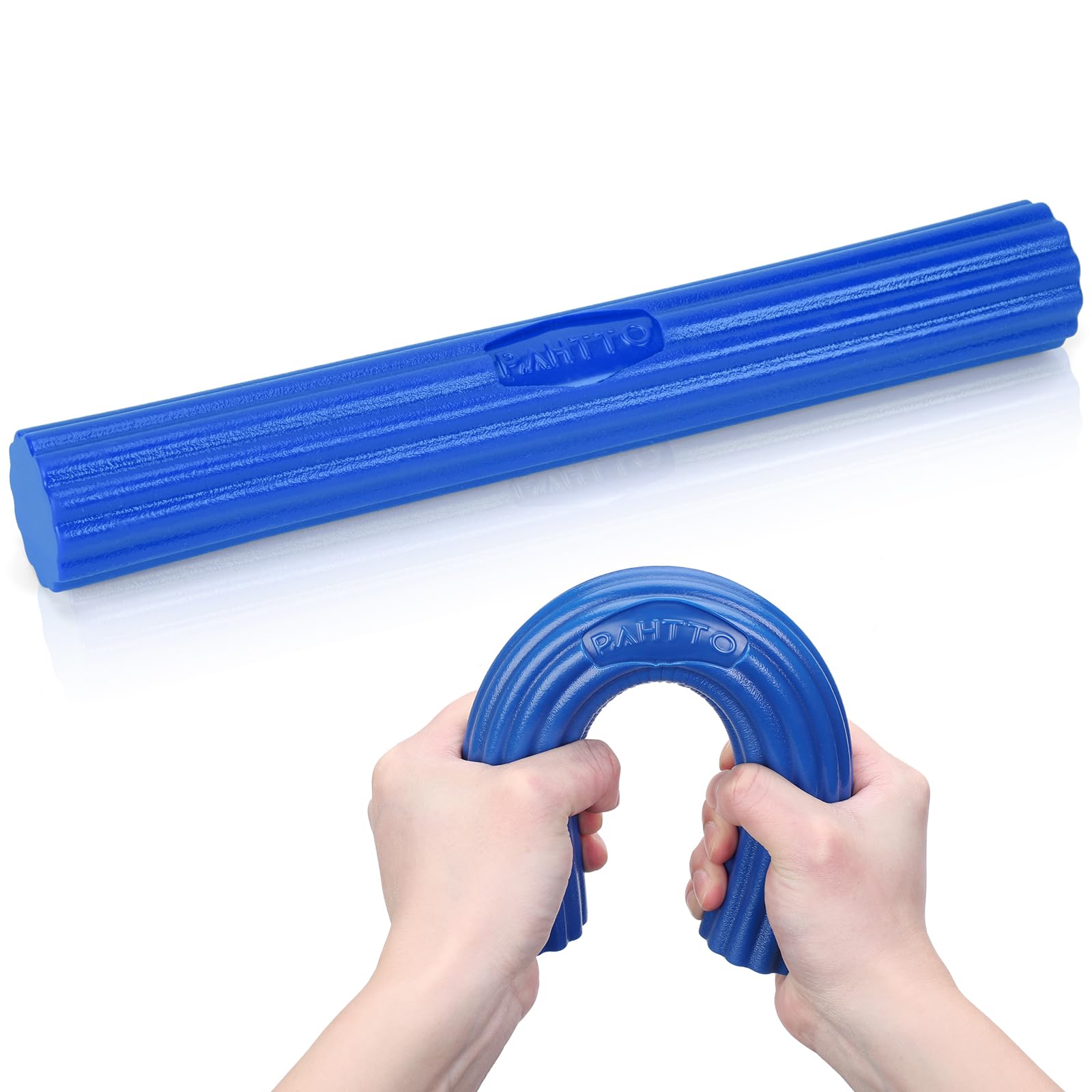 Flexible Resistance Bar for Physical Therapy, Resistance Exercise Twisting Bar for Tennis Elbow, Tendonitis Pain Relief & Grip Strength Improve, Blue- Heavy, 25 LBS