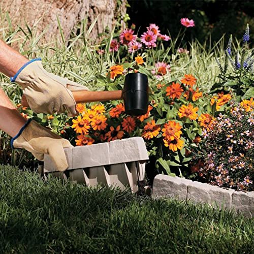 Suncast Cplbse10Tg 10 Piece Landscape Design Border Decorative Natural Rock Stone Edging For Lawn And Landscape Edging, Light Taupe (4 Pack) #TOP4