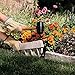 Suncast Interlocking Border Edging - Stone -Like Poly Construction for Garden, Lawn, and Landscape Edging - Water Resistant Border for Containing Trees, Flower Beds and Walkways - Light Taupe -Gray