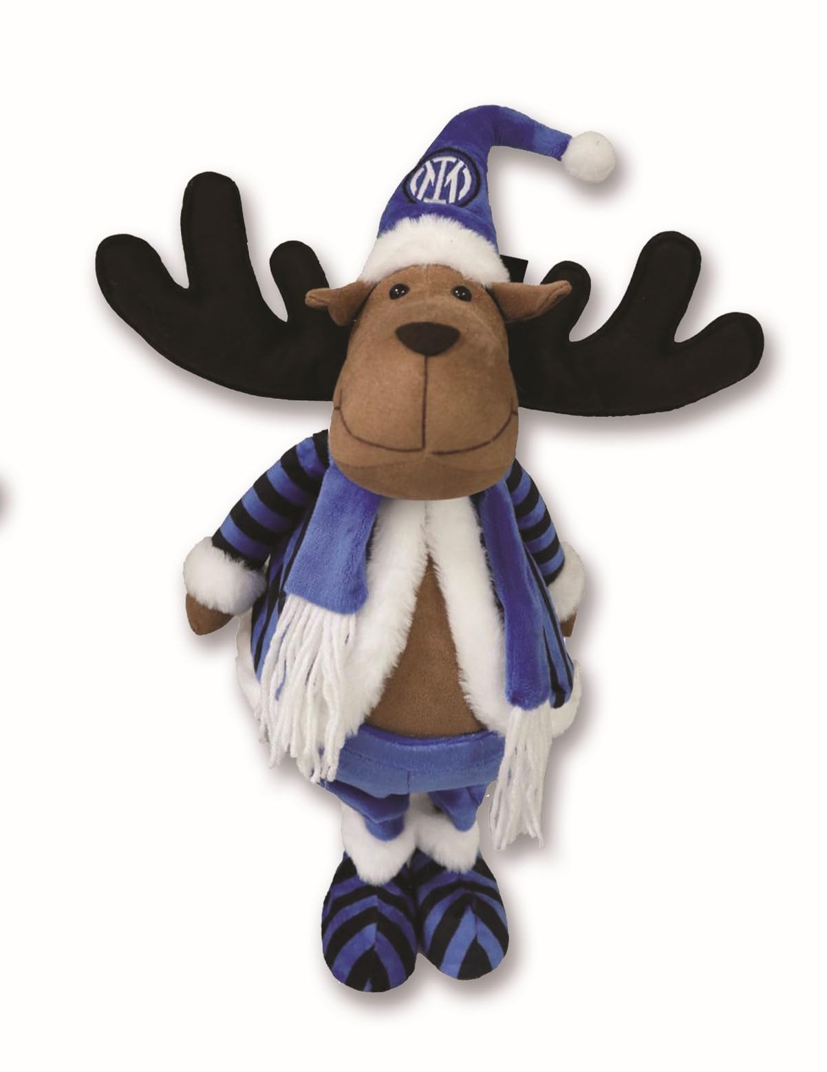 Renne de Noël bleu et noir pour créer un salon festif et cosy