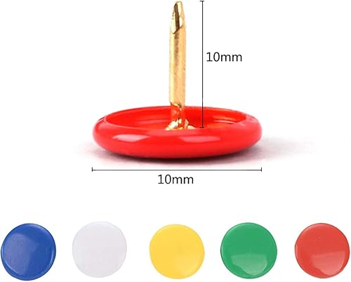 Miniatura 4 de Tachuelas para el pulgar de oficina, pasadores redondos de plástico para tablero de anuncios de corcho, 300 unidades
