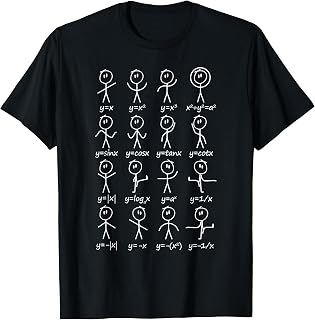 Algebra Dance Funny Graph Figures Math Equation Teacher T-Shirt