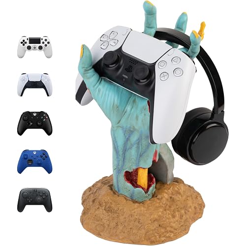 Grupo Erik Gaming Controller Holder One More Life | Controller Holder Figure | Headphone Stand & Controller | Gaming Accessories for Desk | Gamer Gifts | Halloween Decorations