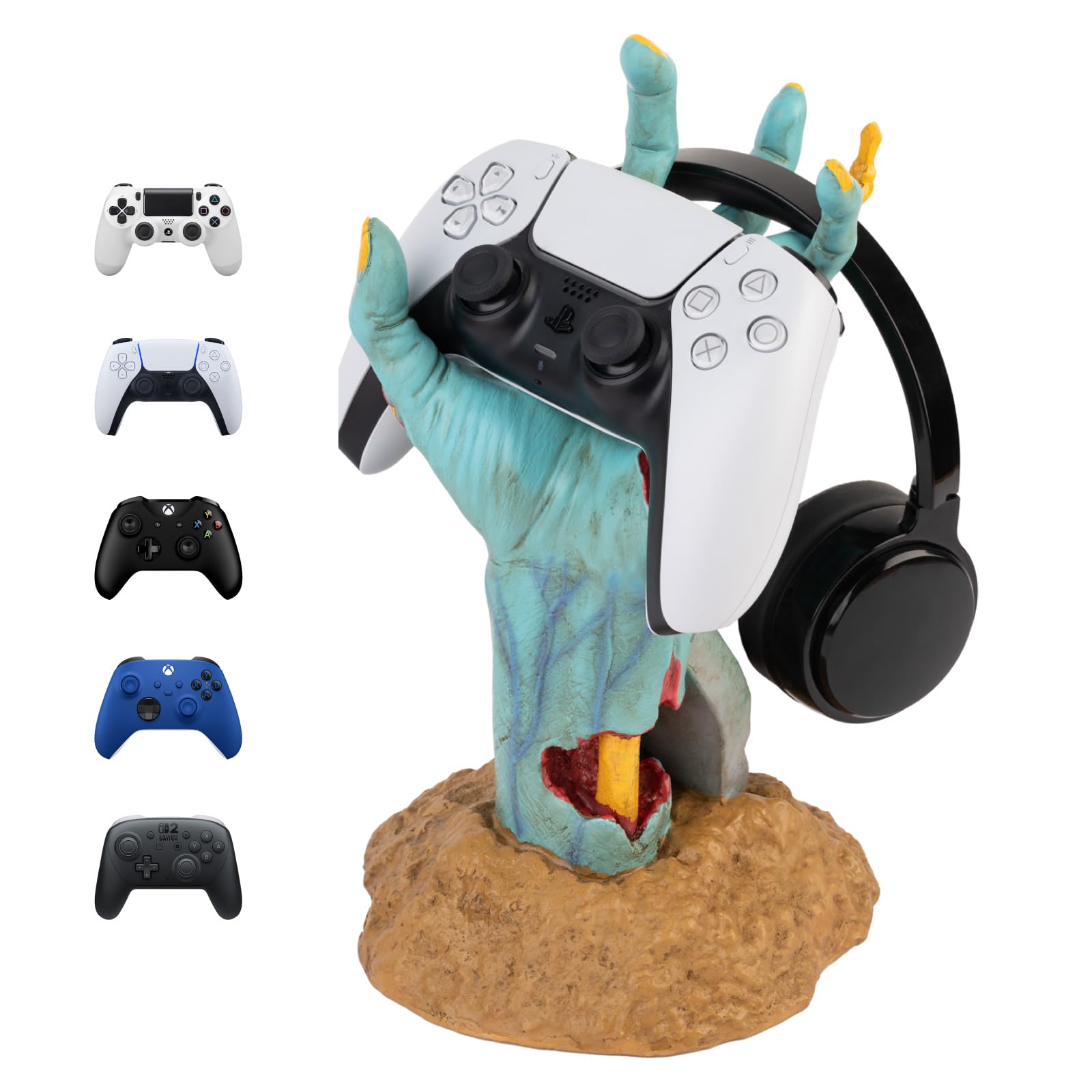 Grupo Erik Gaming Controller Holder | Gaming Equipment | Controller Holder Figure | Headphone Stand & Controller | Gaming Accessories for Desk | Gamer Gifts | Halloween Decorations
