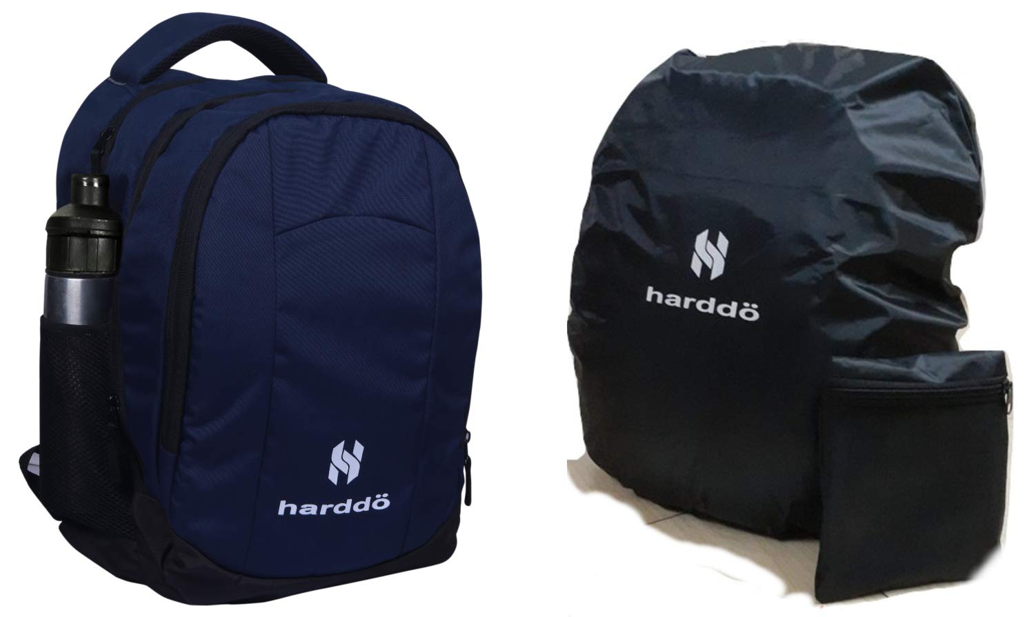 harddo® School Bag | Casual Backpack | 15.6" Laptop Backpack With Rain Cover - 32 Liters (Blue) (B085XGDD6N) Amazon Price History, Amazon Price Tracker