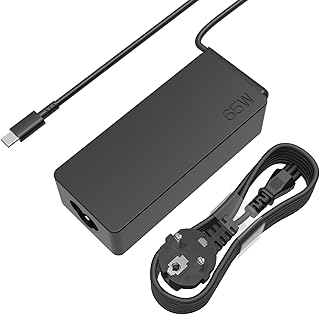 Portable USB C Charger 65W for Lenovo ThinkPad X1 Carbon T14 T15 T480 T490 T580 T590 E14 E15 E480 E490 E580 C330 14e 300e 500e Yoga C740 720 730 C940 Chromebook Charger Computer Type C Adapter