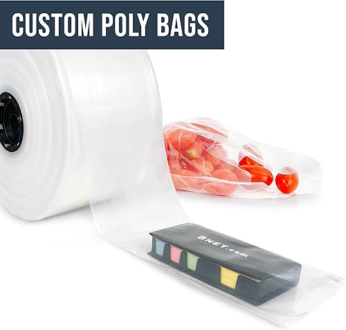 Miniatura 7 de 8NET - Rollo de plástico transparente de 2 mil, 2 pulgadas x 2150 pies, resina LDPE segura para alimentos, ideal para embalaje, almacenamiento e