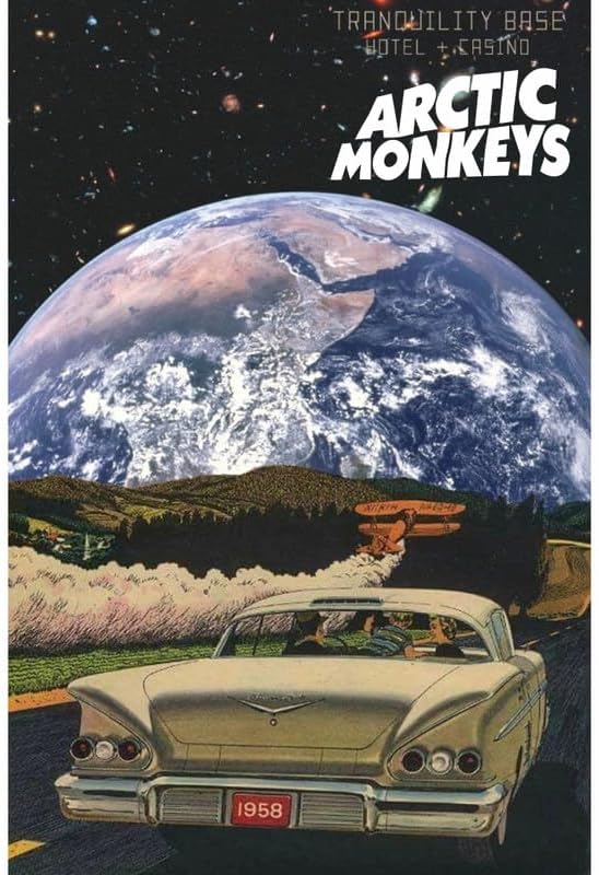 Arctic Monkey Poster for Home Office and Student Room Wall | Aesthetic Poster | Wall Decor ARMNK9 (18X12 inch)