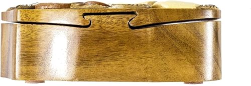 Miniatura 5 de Double Plumeria  Aloha Wood Art  Caja de rompecabezas de madera con temática hawaiana - Cerradura mezclada con diseño - Almacenamiento de seguridad