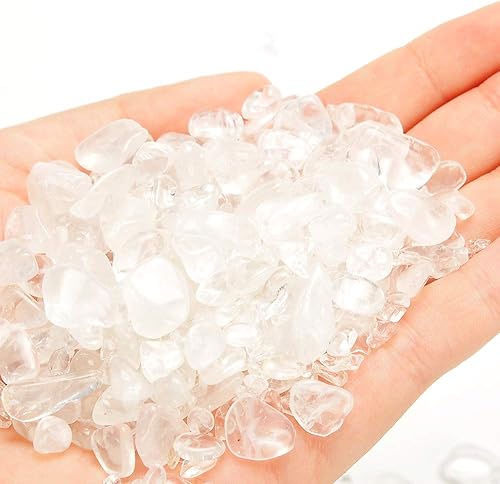 Miniatura 10 de Chips de piedra de cristal caído de 1 libra  Forma irregular triturada  Piedras de cristal decorativas para el hogar y el jardín para jarrón de