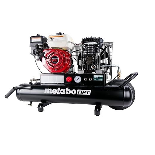 Metabo HPT Air Compressor, Wheeled, 8-Gallon, Gas Powered, Honda GX Engine (EC2510E)