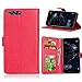 Produktbild FQY-TEC Huawei P10(5.1") Hülle, [Red][PU-Leder]und[TPU] Brieftasche,Kartensteckplatz,Ständer,Bilderrahmen Hülle für Huawei P10(5.1")(2017)